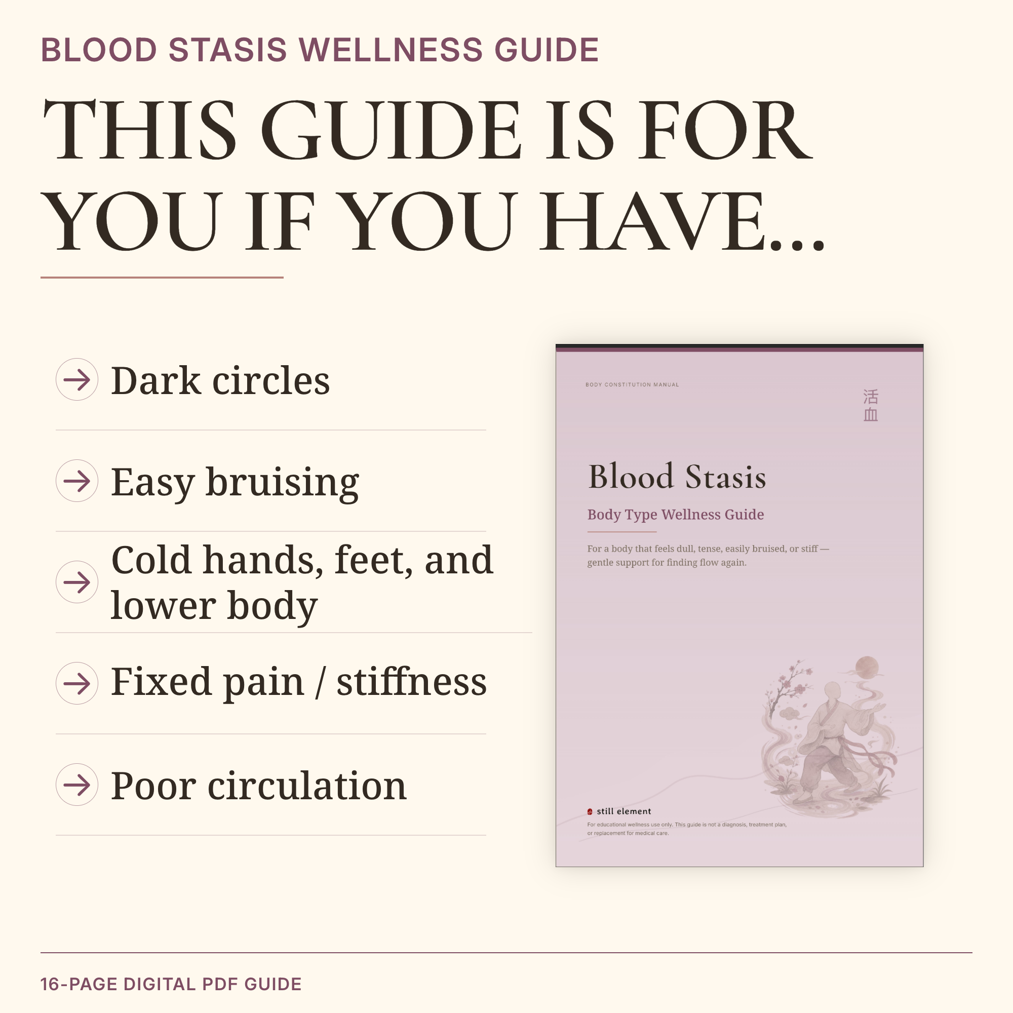 Blood Stasis Body Type Wellness Guide
